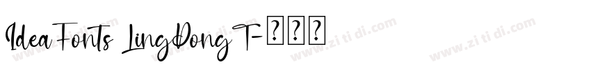 IdeaFonts LingDongT字体转换